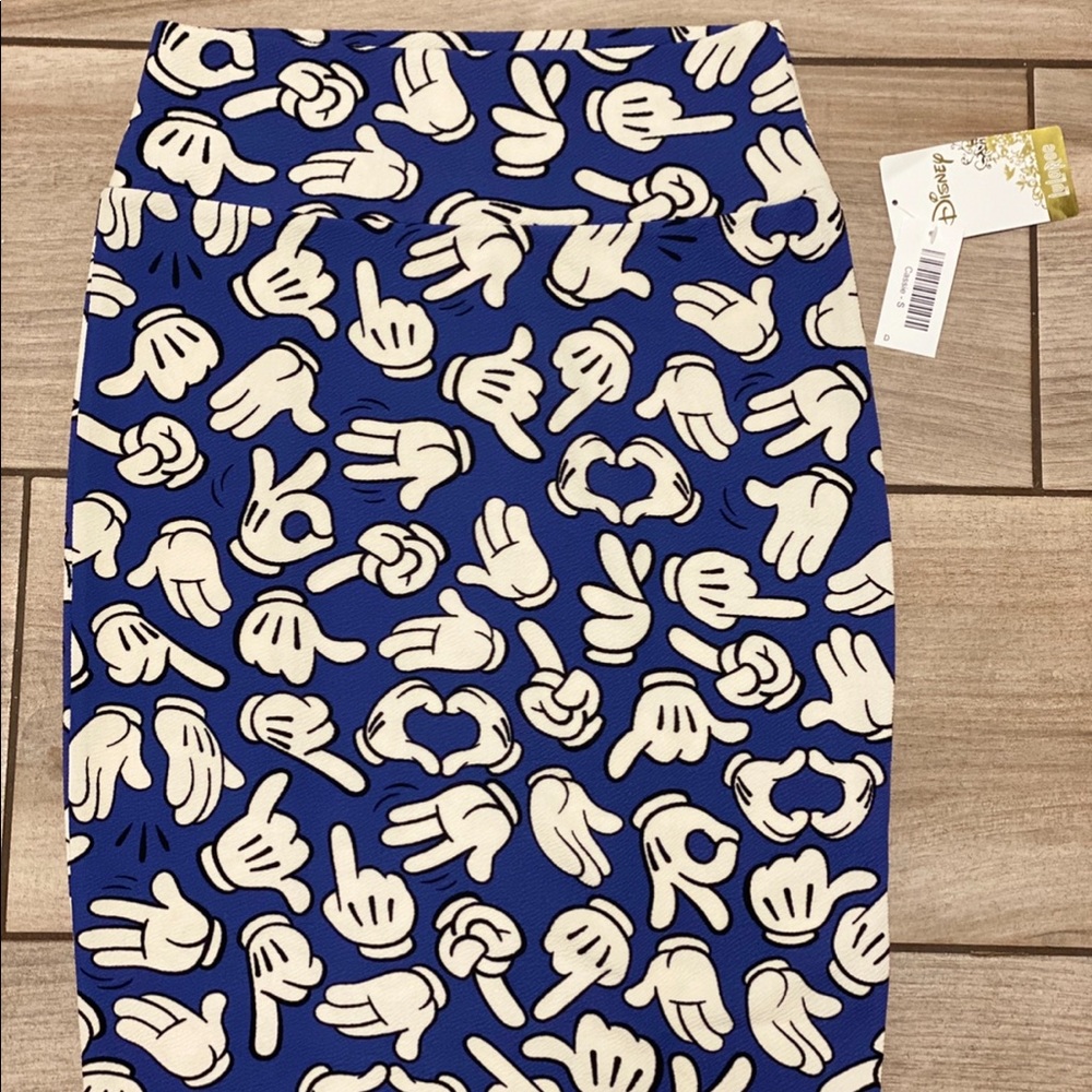 Disney Mickey hands LuLa Roe Cassie Skirt